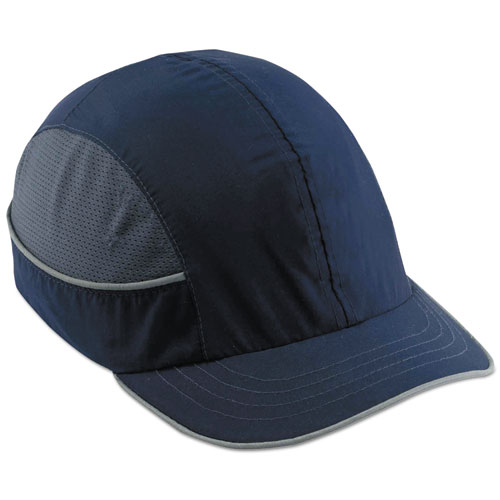 Skullerz 8950 Bump Cap Hat, Short Brim, Navy, Ships in 1-3 Business Days