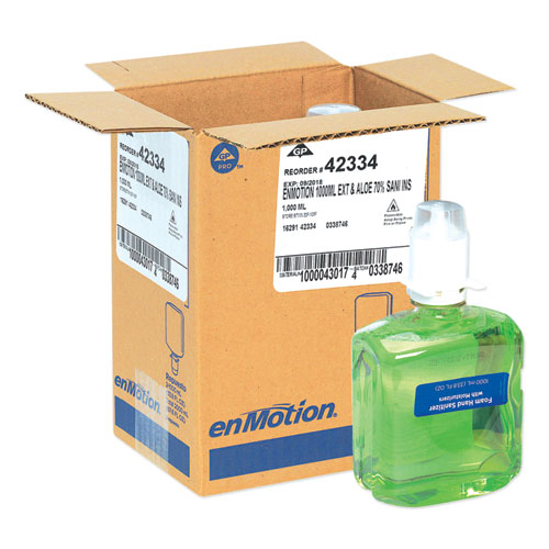 GP enMotion Gen2 Moisturizing Foam Hand Sanitizer Dispenser Refill, 1,000 mL, Fragrance-Free, 2/Carton