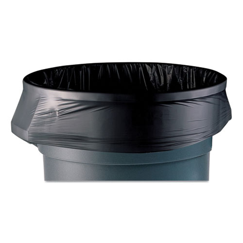 AccuFit Linear Low-Density Can Liners, 23 gal, 0.9 mil, 28" x 45", Black, 25 Bags/Roll, 8 Rolls/Carton