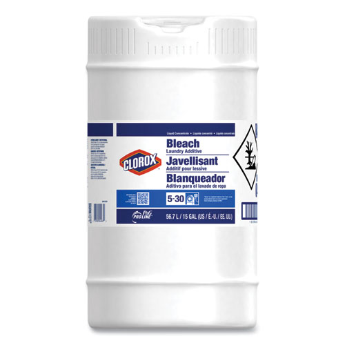 Clorox Bleach Laundry Additive, 15 gal Closed Loop Container