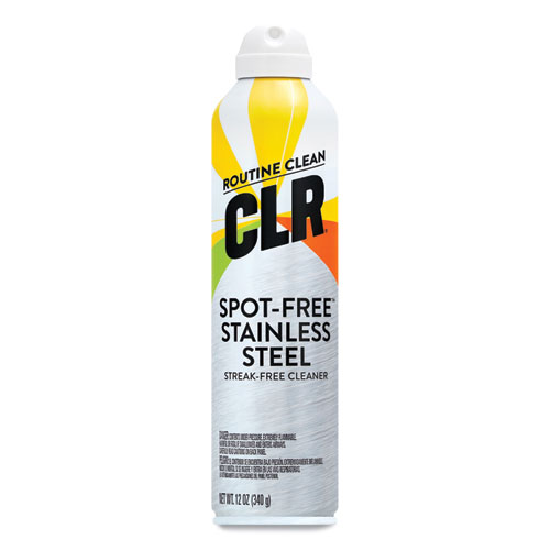 Spot-Free Stainless Steel Cleaner, Citrus, 12 oz Can, 6/Carton