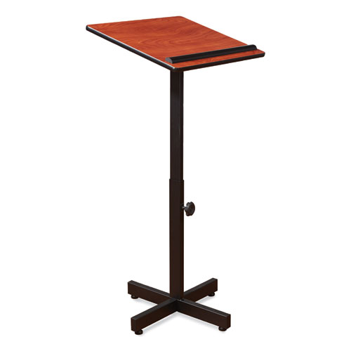 Portable Presentation Lectern Stand, 20 x 18.25 x 44, Cherry, Ships in 1-3 Business Days
