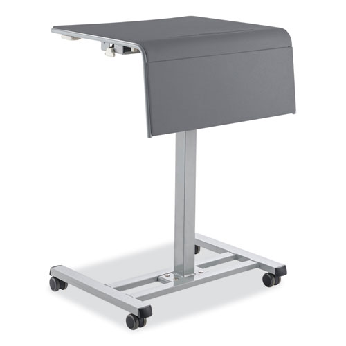 Sit-Stand Student Desk Pro, 23.5" x 19.5" x 28.5" to 41.75",  Charcoal Gray, Ships in 1-3 Business Days