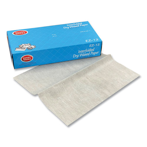 Interfolded Dry Waxed Paper Deli Sheets, 10.75 x 12, 500 Box, 12 Boxes/Carton