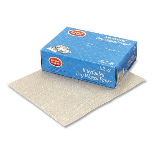 Interfolded Dry Waxed Paper Deli Sheets, 10.75 x 8, 12/Box